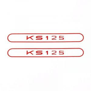 Stickerset Tank Zundapp KS125 Rood