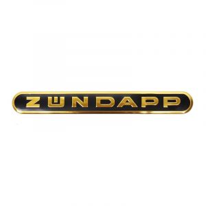 Tankembleem Zundapp Zwart/Goud