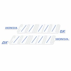 Tankstickerset Honda Camino DX Blauw/Wit