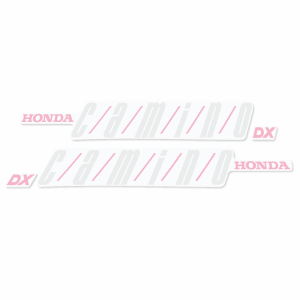 Tankstickerset Honda Camino DX Roze/Wit