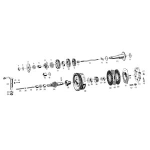 Hoofdas / Koppeling Sachs 50/3
