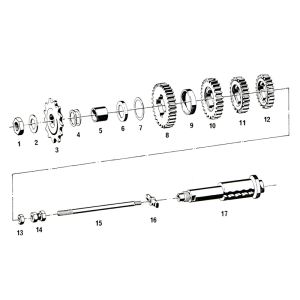 Hoofdas Sachs 50/4 EKF