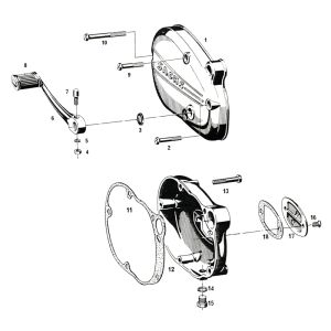 Schakelpedaal / Deksels Sachs 50/4 EKF