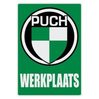 Werkplaatssticker Puch Nederlands