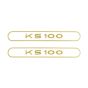 Stickerset Tank Zundapp KS100 Goud