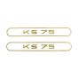 Stickerset Tank Zundapp KS75 Goud