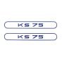 Stickerset Tank Zundapp KS75 Blauw
