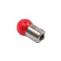 Lamp BA15 12 Volt 10 Watt Rood
