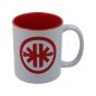 Koffiemok - Kreidler Wit/Rood