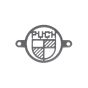 Afdekplaatje Frame Puch logo RVS