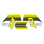 Stickerset Yamaha DT50 Geel/Zwart 1981