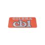Sticker Logo Gilera CB1 Oranje/Zilver