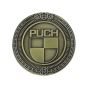 Embleem Sticker Puch Logo Metaal Goud 47MM