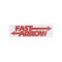 Sticker Fast Arrow Transparant