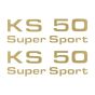Stickerset Zundapp KS50 Super Sport Goud