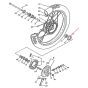 Keerring Voorwiel Yamaha FS1/DT Links