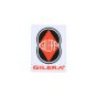 Strijkembleem Gilera Logo Wit Gevuld