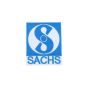 Strijkembleem Sachs Logo Blauw Gevuld
