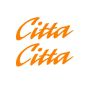 Stickerset Citta Woord Oranje