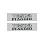 Tanksticker Vespa Piaggio Zilver 2 stuks