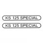 Stickerset Tank Zundapp KS125 Special Zwart