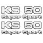 Stickerset Zundapp KS50 Supersport 4-Delig