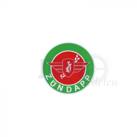 Sticker Zundapp Logo Groen Rond 41MM