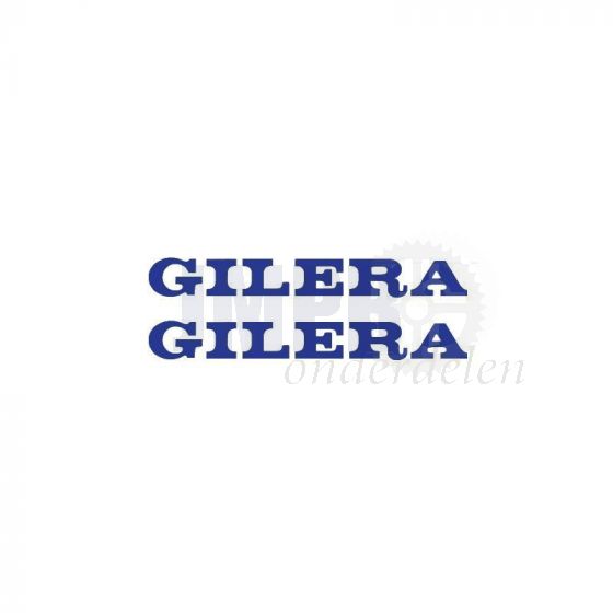 Stickerset Gilera Klein Blauw 81X10MM