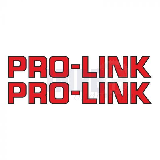 Stickerset Pro-Link Rood 16.5CM