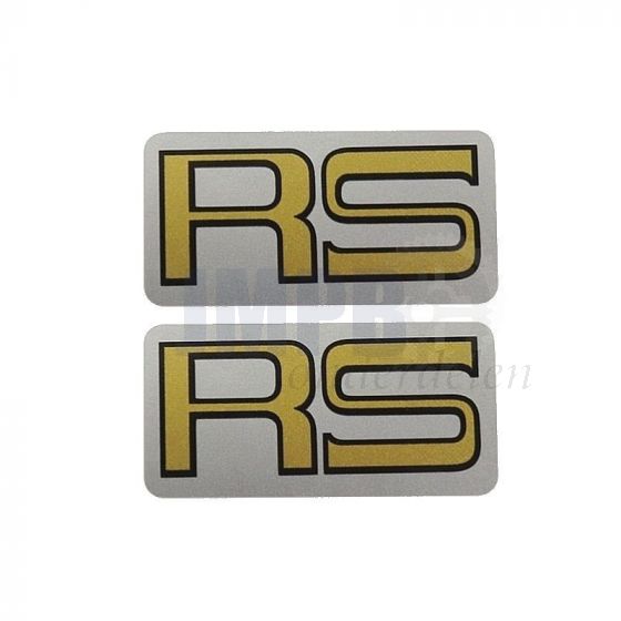 Stickerset Kreidler RS Goud op Zilver 25X49MM