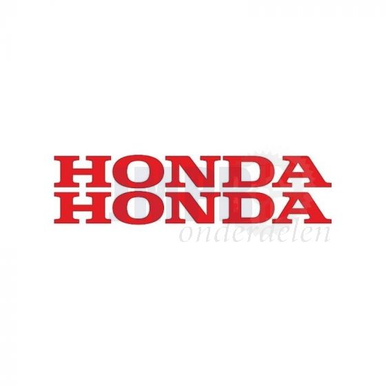 Stickerset Honda Woord Rood 12CM