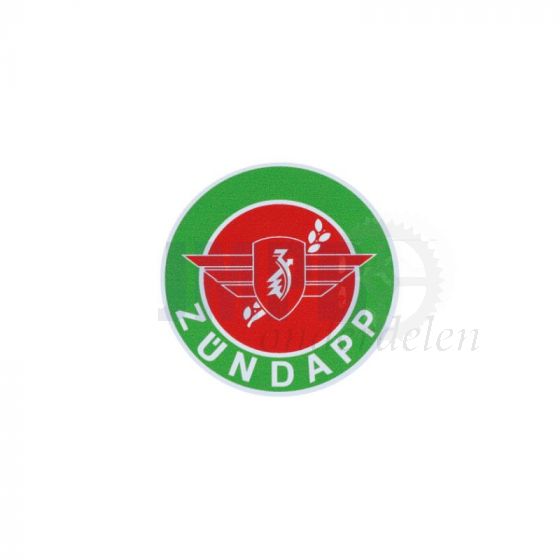 Sticker Zundapp Logo Groen Rond 55MM