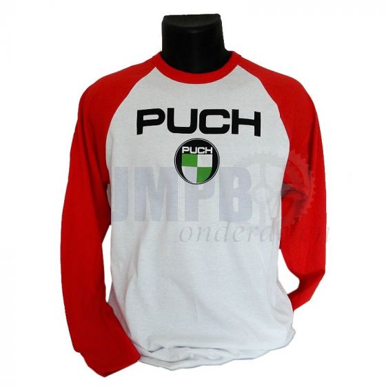 Long Sleeve Puch Rood/Wit