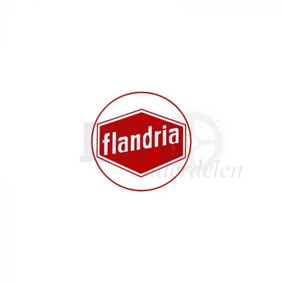 Sticker Flandria Logo Rood/Wit 41MM