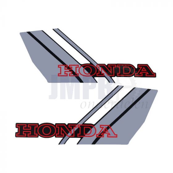 Stickerset Tank Honda Camino Special Grijs/Zwart/Rood