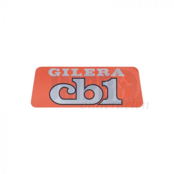 Sticker Logo Gilera CB1 Oranje/Zilver