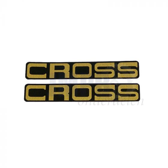 Stickerset Kreidler Cross Goud - 2-Delig