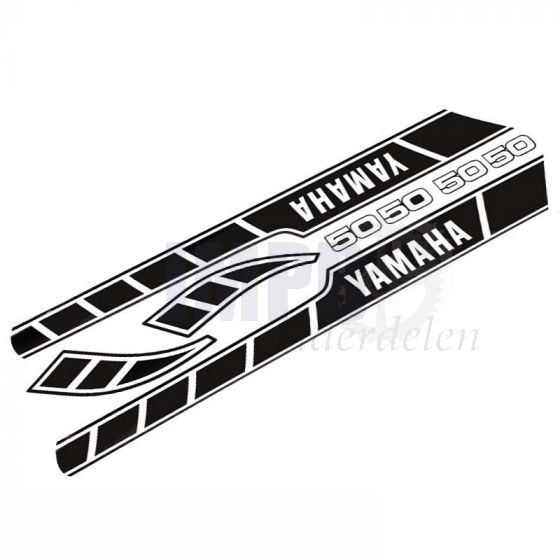 Stickerset Yamaha RD50M Zwart/Wit