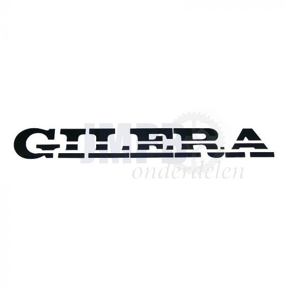 Gilera Sticker `Turbo` Zwart 235X28MM