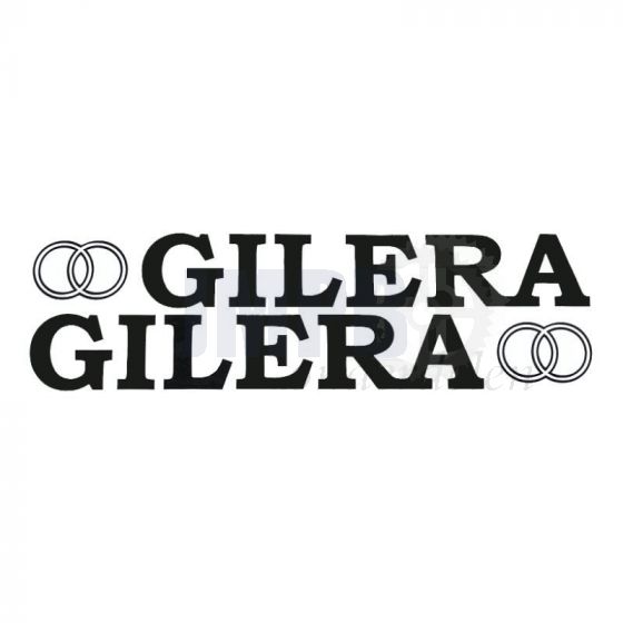 Stickerset Gilera + Logo Zwart