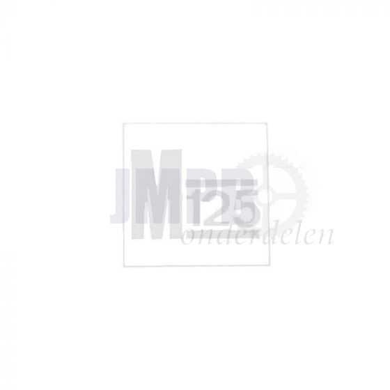 Sticker Zijdeksel Wit Puch M125