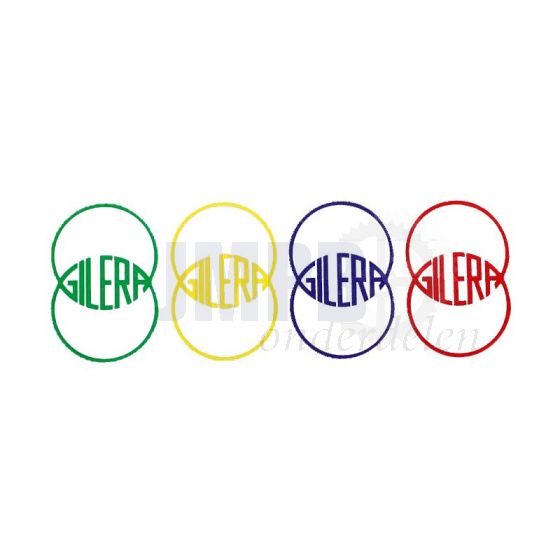 Stickerset Logo Gilera 4-Delig 