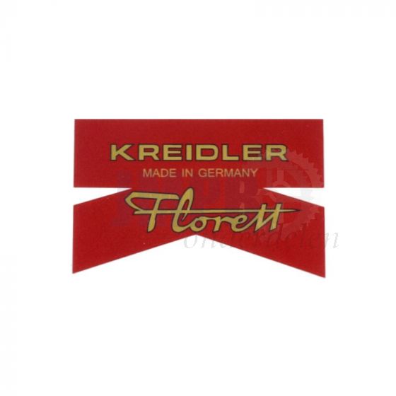 Sticker Achterspatbord Kreidler Rood/Goud