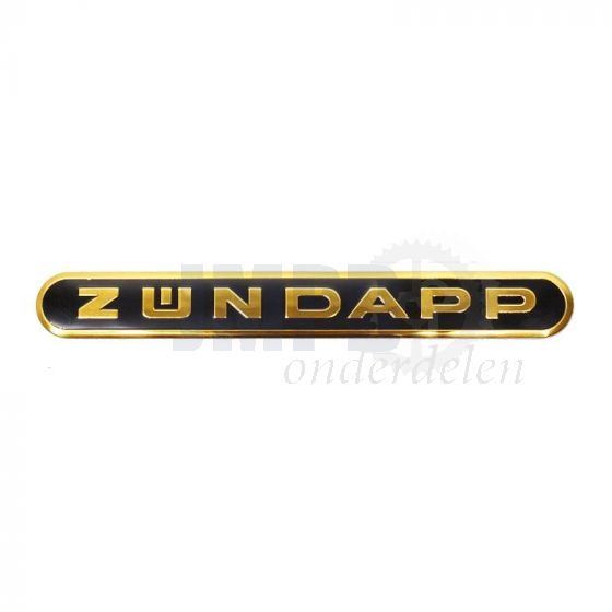 Tankembleem Zundapp Zwart/Goud