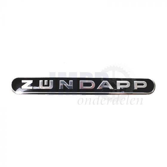 Tankembleem Zundapp Zwart/Zilver