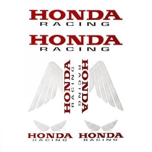 Stickerset Honda Racing 6-Delig