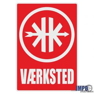 Vaerksted Sticker Kreidler Deens