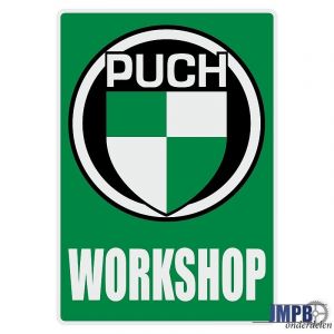 Workshop Sticker Puch Engels