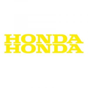 Stickerset Honda Woord Geel 22CM