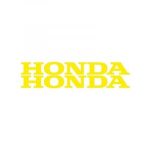 Stickerset Honda Woord Geel 12CM